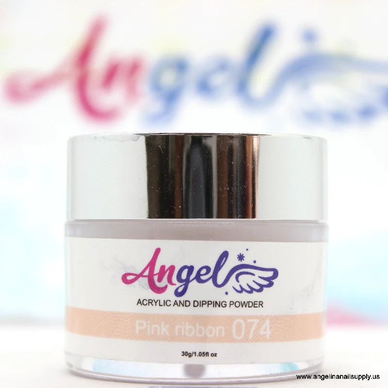 nail polish dazzling twig-Angel Dip Powder D074 PINK RIBBON