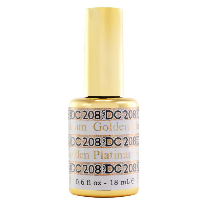 nail repair with FDA-approved polish-DND DC - Platinum Collection - 208 - Golden Platinum