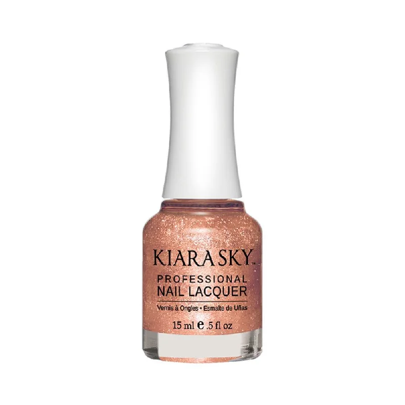 nail polish sparkling bark-Kiara Sky Nail Lacquer - 470 Copper Out