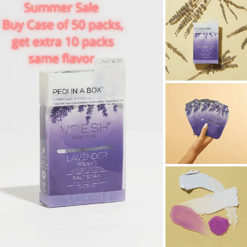 nail polish intense drawer-VOESH Lavender Relieve (Case of 50 packs + get extra 10 packs FREE same flavor)