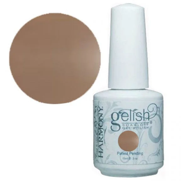 nail polish shimmering drawbridge-Gelish Taupe Model