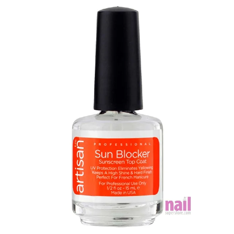 nail polish crisp lightning-Artisan SunBlocker Sunscreen Top Coat | Protect Nails from The Sun - 0.5 oz