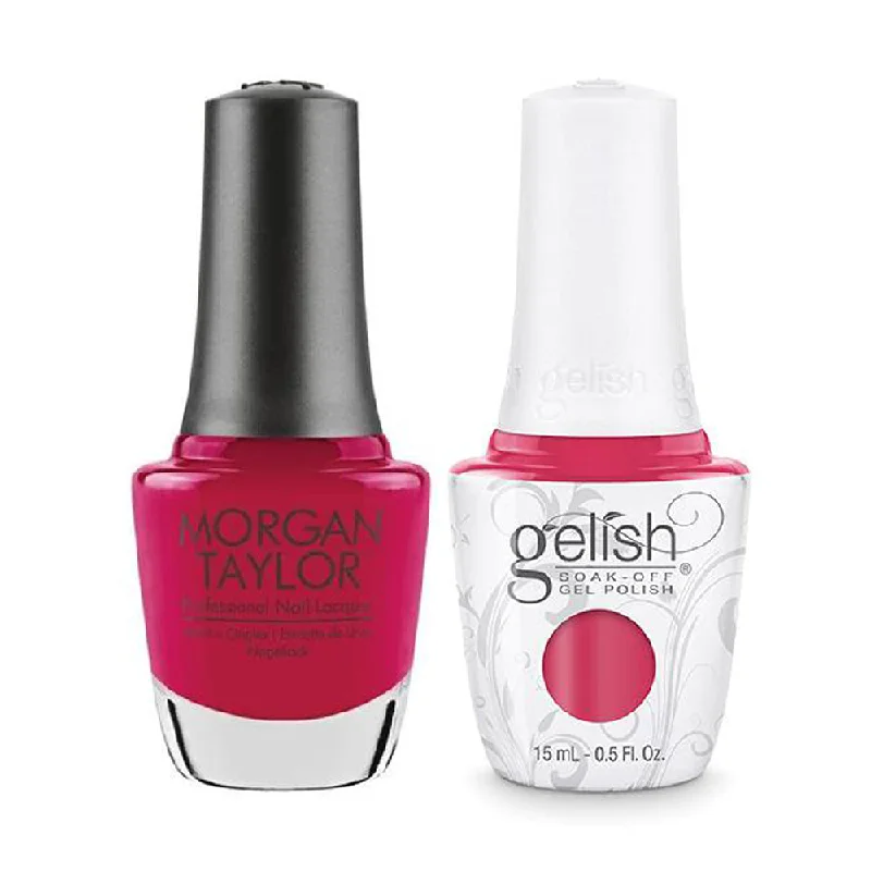 nail polish dusty postcard-Gelish GE 022 - Pretter In Pink - Gelish & Morgan Taylor Combo 0.5 oz