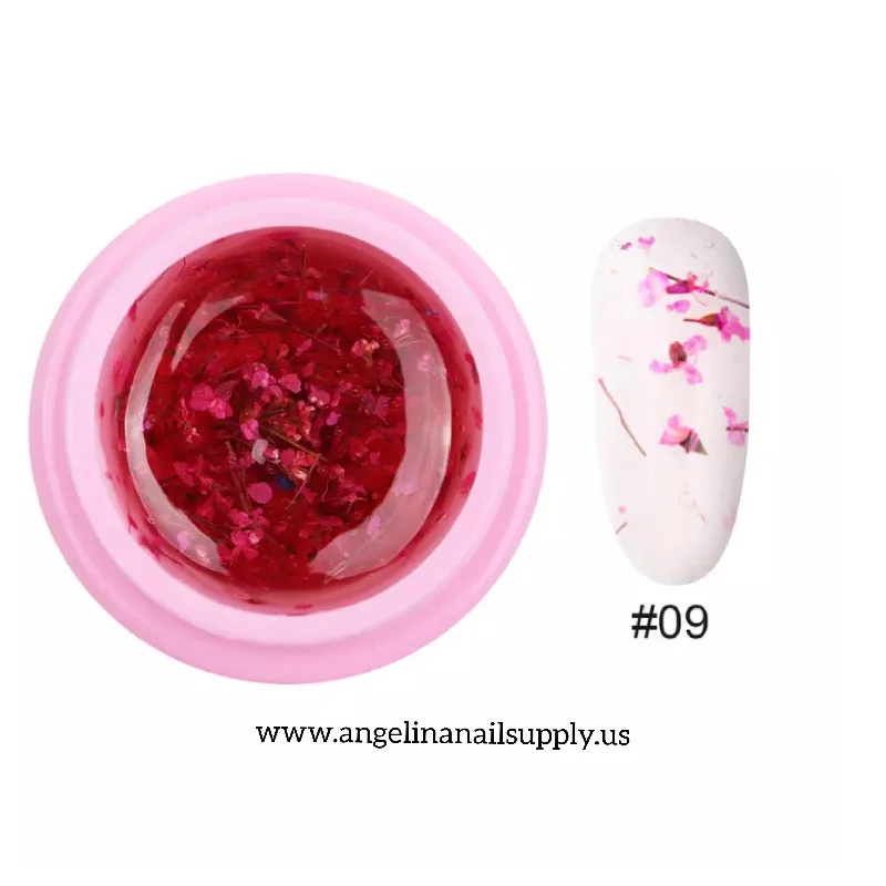 nail polish luminous bush-Flower Gel #09