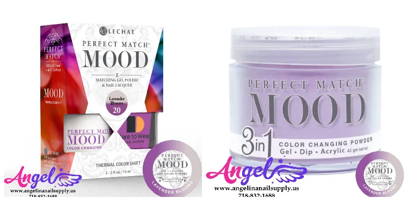 nail polish chic mantle-Lechat Perfect Match Mood 3in1 Combo 20 Lavender Blooms