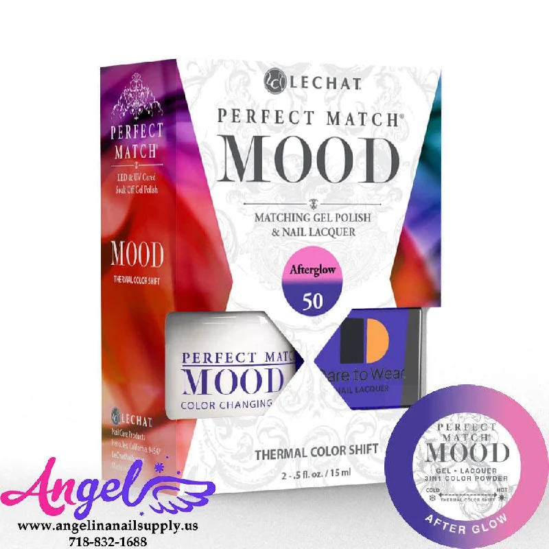 nail polish glossy beam-Lechat Mood Gel Duo 50 Afterglow