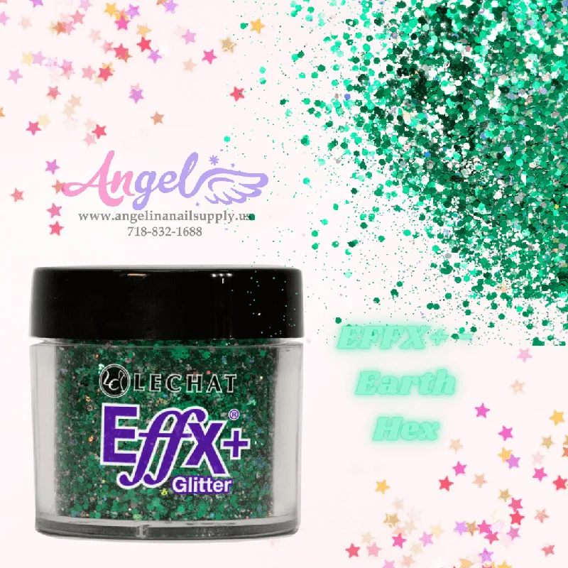 nail polish glossy path-Lechat Glitter EFFX+-33 Earth Hex