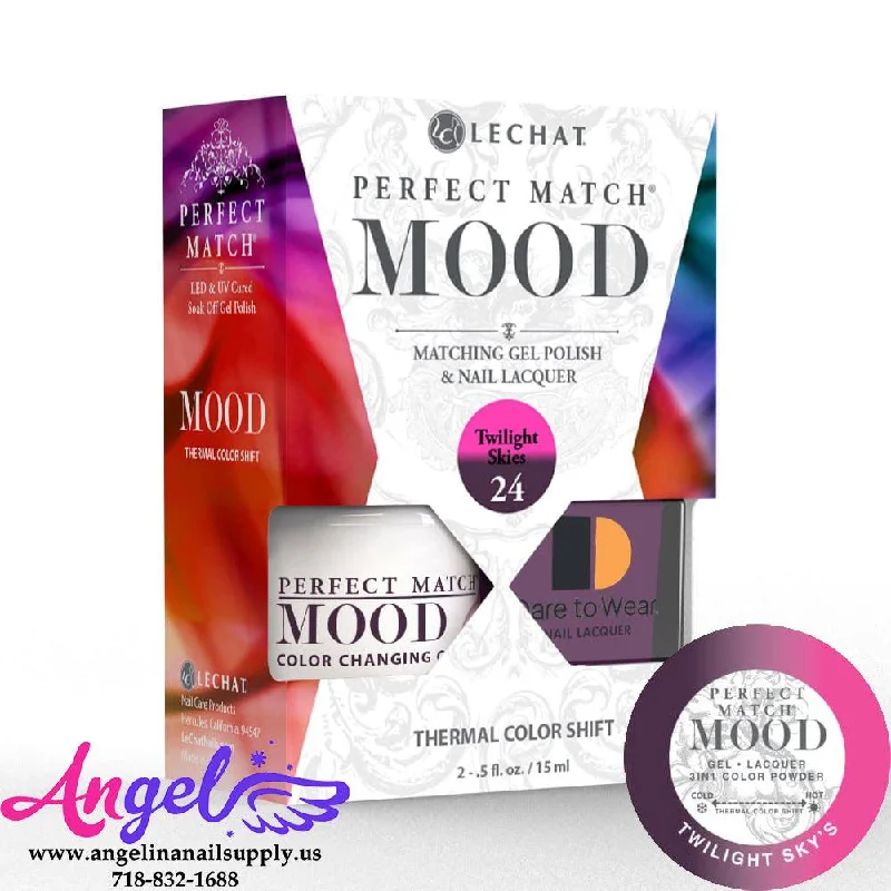 nail polish sleek hammer-Lechat Mood Gel Duo 24 Twilight Skies