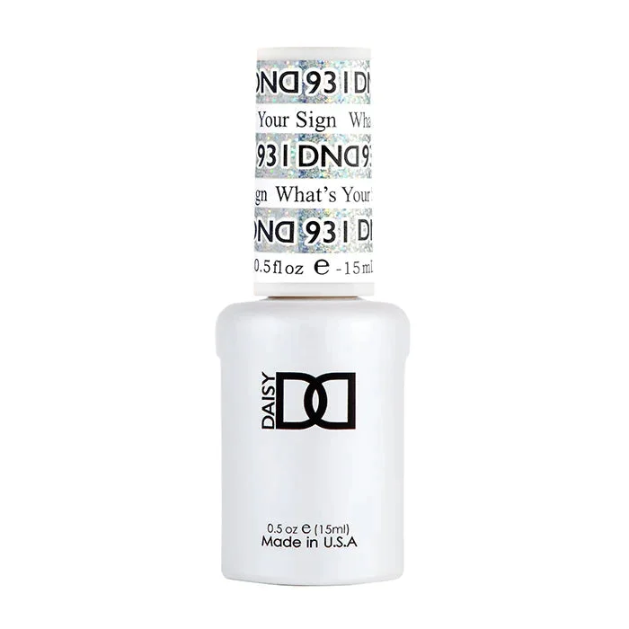 nail repair with China Glaze polish-DND Super Platinum Collection - 931 What's Your Sign