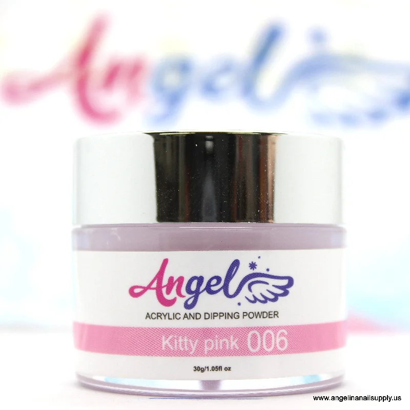 nail polish deep rainbow-Angel Dip Powder D006 KITTY PINK