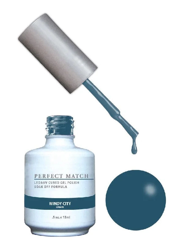 nail polish sharp pump-Perfect Match Gel Duo PMS 142 WINDY CITY