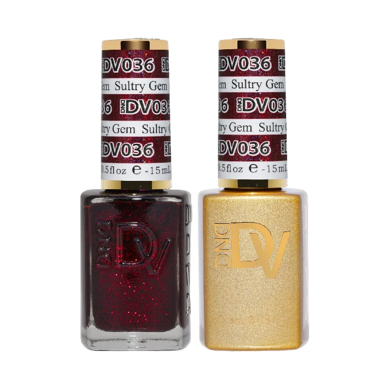 nail repair with hiking nail polish-DND DIVA 036 Sultry Gem