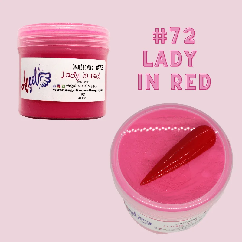 nail polish rich faucet-Angel Ombre Powder 72 Lady In Red