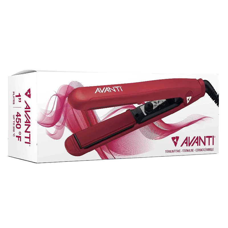 nail repair with instant-shine polish-AVTTRC AVANTI FLAT IRON (RED)