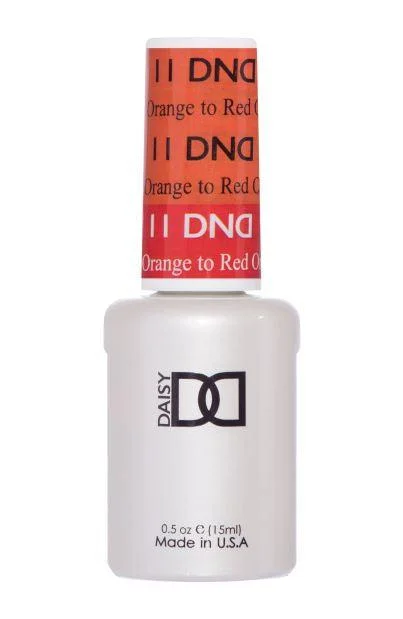 nail polish gleaming satin-DND Mood Change #11 – Orange To Red