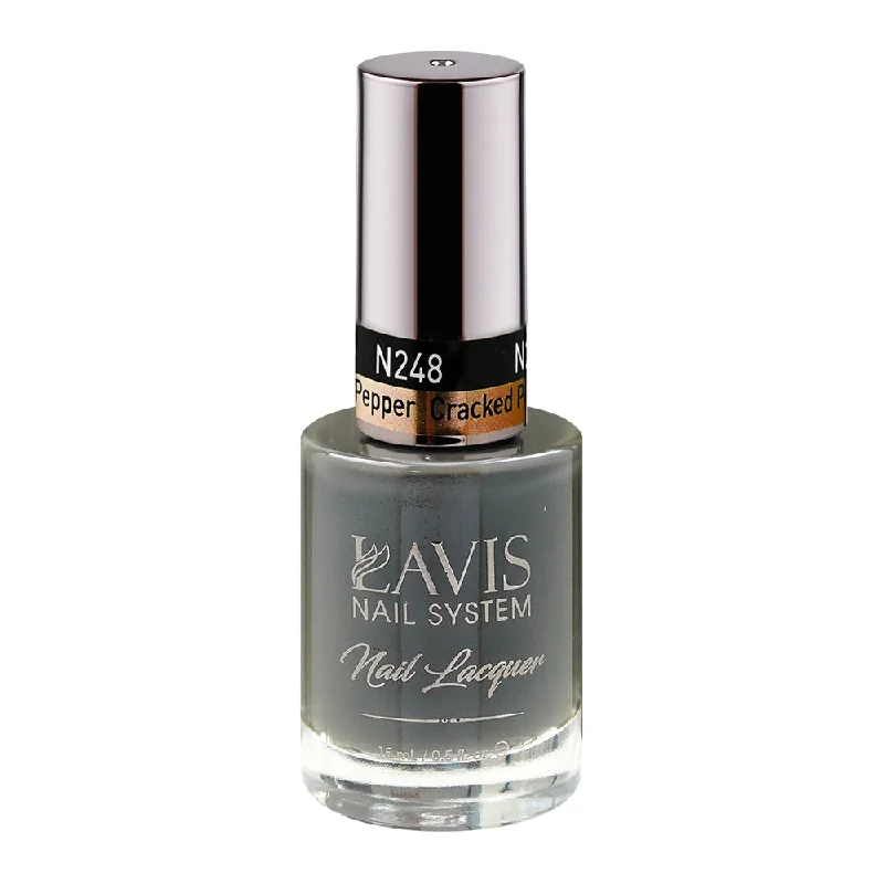 nail polish shimmering dew-LAVIS Nail Lacquer - 248 (Ver 2) Cracked Pepper