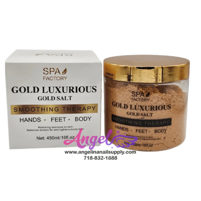 nail polish sleek crown-Spa Factory Gold Luxurious Fine Salt