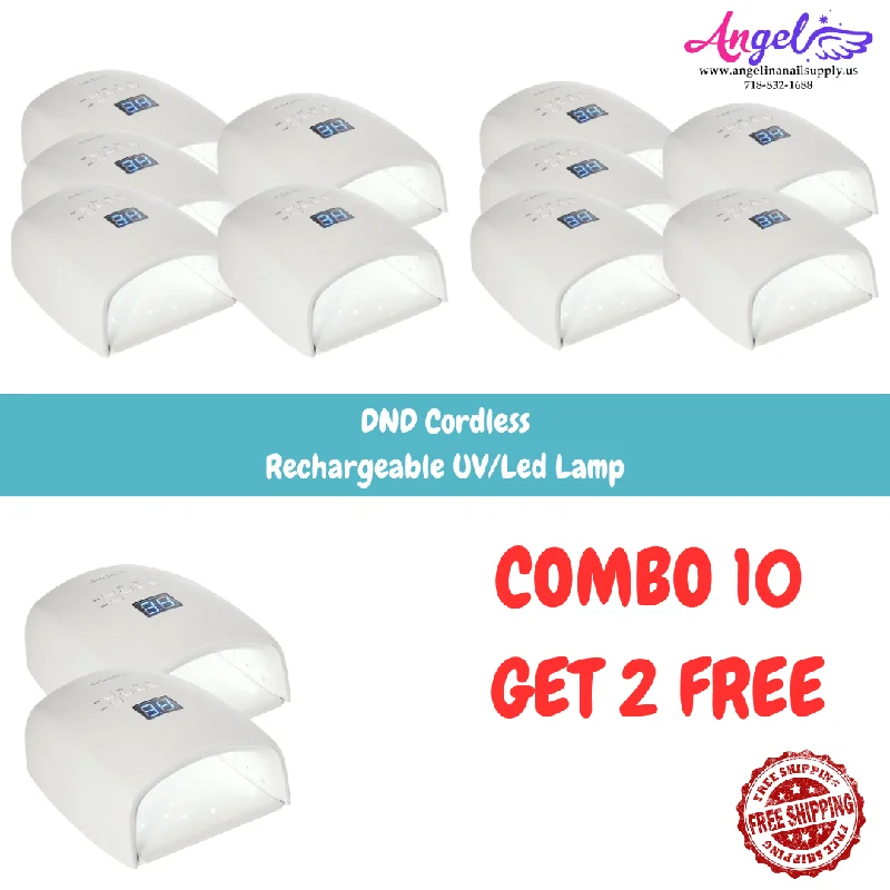 nail polish vivid relic-COMBO 10 GET 2 FREE | DND Cordless Rechargeable UV/Led Lamp