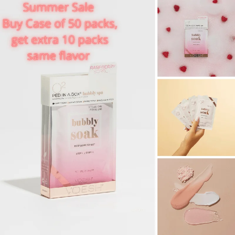 nail polish dazzling ripple-VOESH Raspberry Sorbet (Case of 50 packs + get extra 10 packs FREE same flavor)