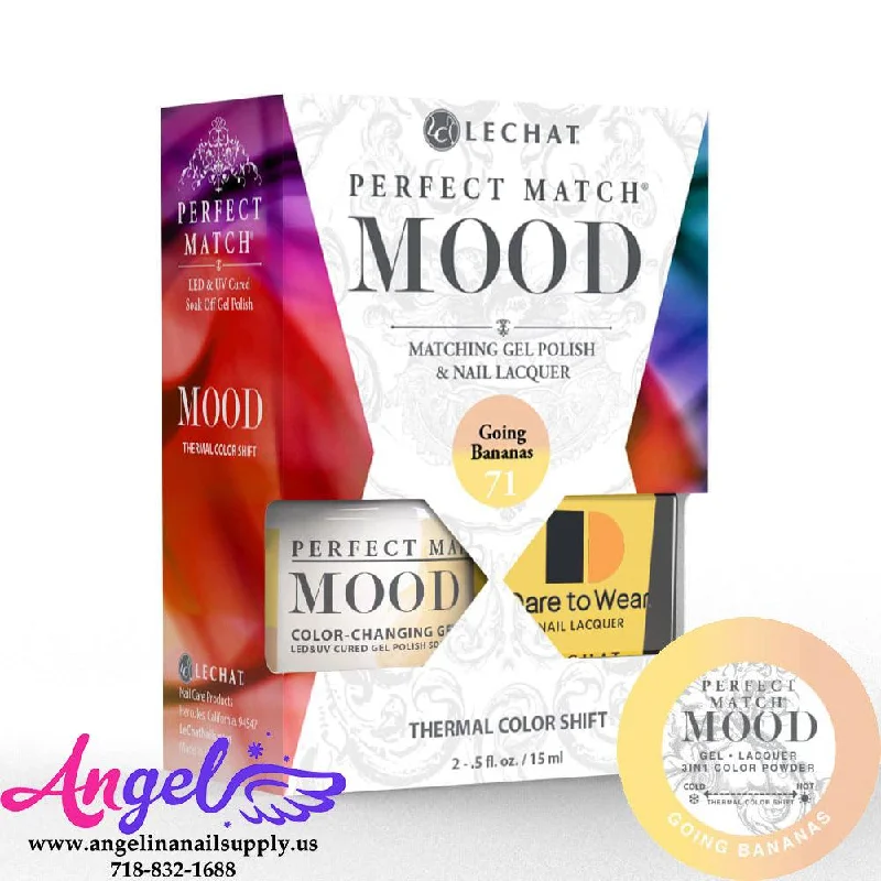 nail polish gleaming leaf-Lechat Mood Gel Duo 71 Going Banannas