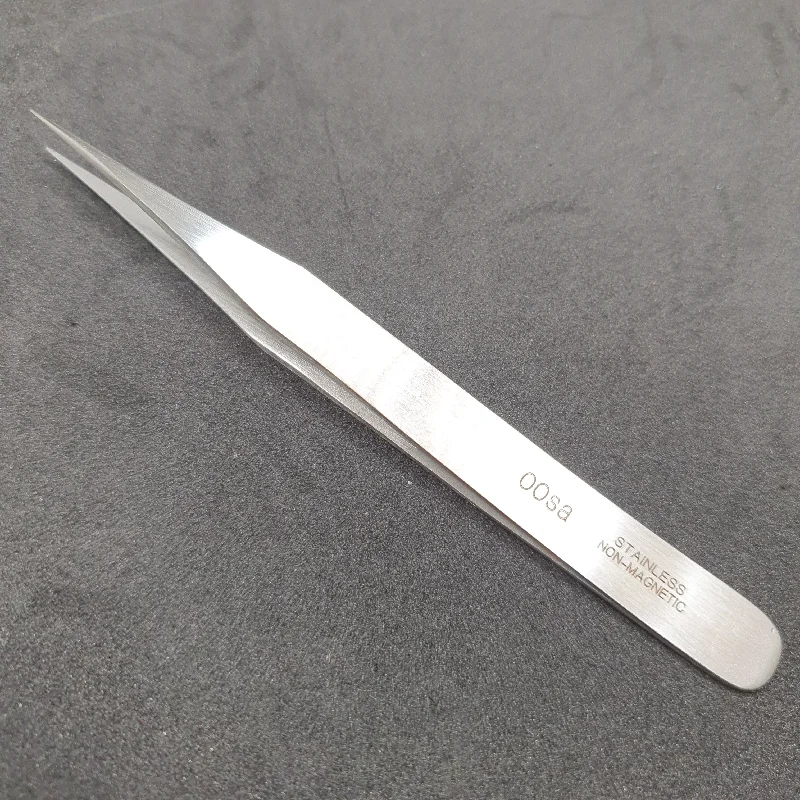 nail repair for nail shine enhancement-TW OOsa STRAIGHT END TWEEZERS - NON MAGNETIC MICRO POINT