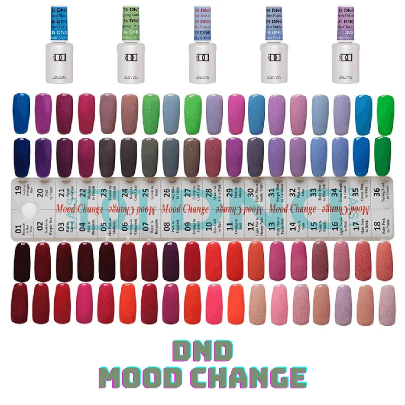 nail polish dapper mist-DND Mood Change Full Set 36 Colors