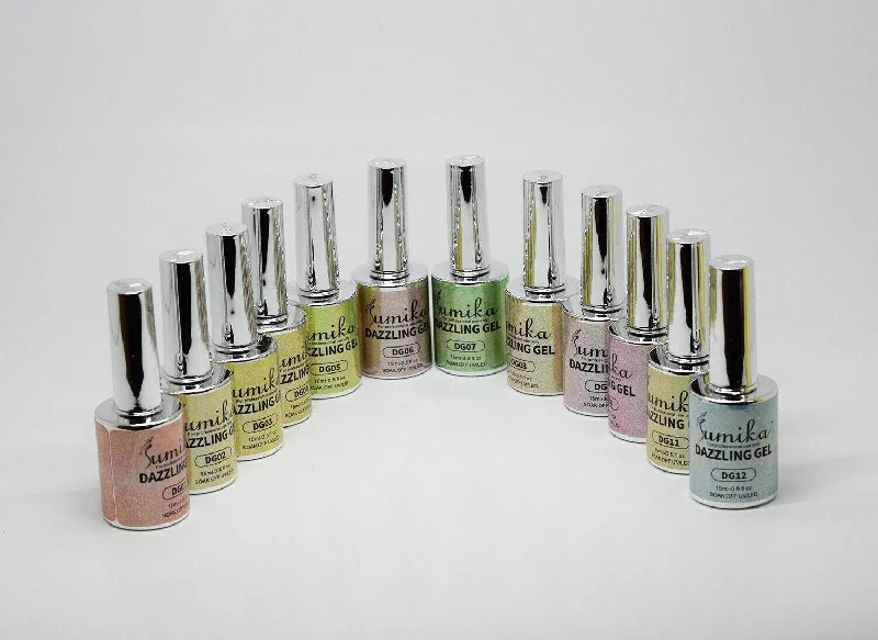 nail polish crisp bucket-Sumika Dazzling Gel (Set 12 pcs)