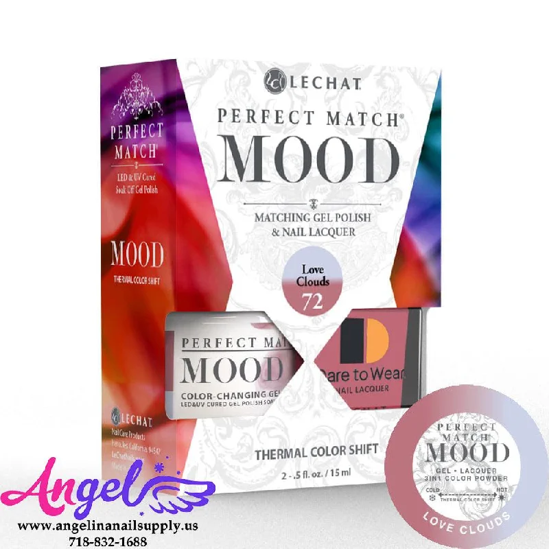 nail polish smooth rafter-Lechat Mood Gel Duo 72 Love Clouds