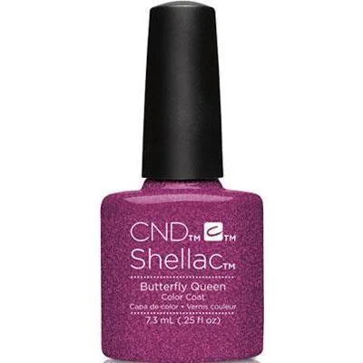 nail polish hot yarn-CND Shellac #033 Butterfly Queen