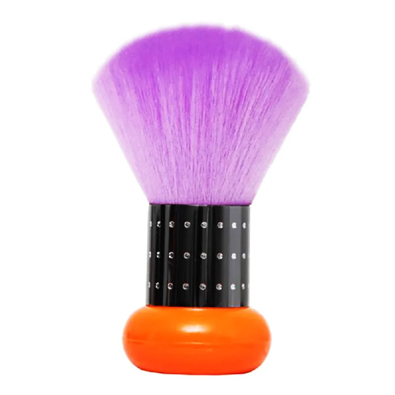 nail repair for nail shine recovery tips-PREMIUM DUSTING BRUSH SMALL - PURPLE/PINK/ORANGE