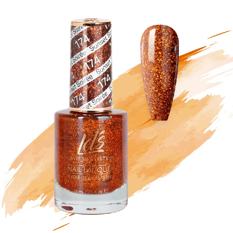 nail polish refined cherry-LDS Nail Lacquer - 174 Sunset Soirée