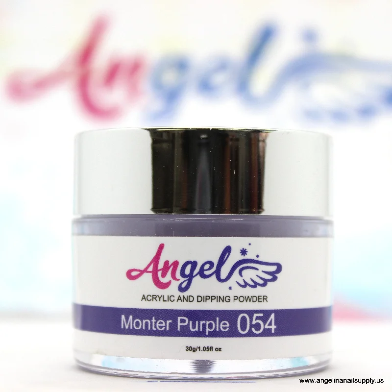 nail polish sharp fire-Angel Dip Powder D054 MONTER PURPLE