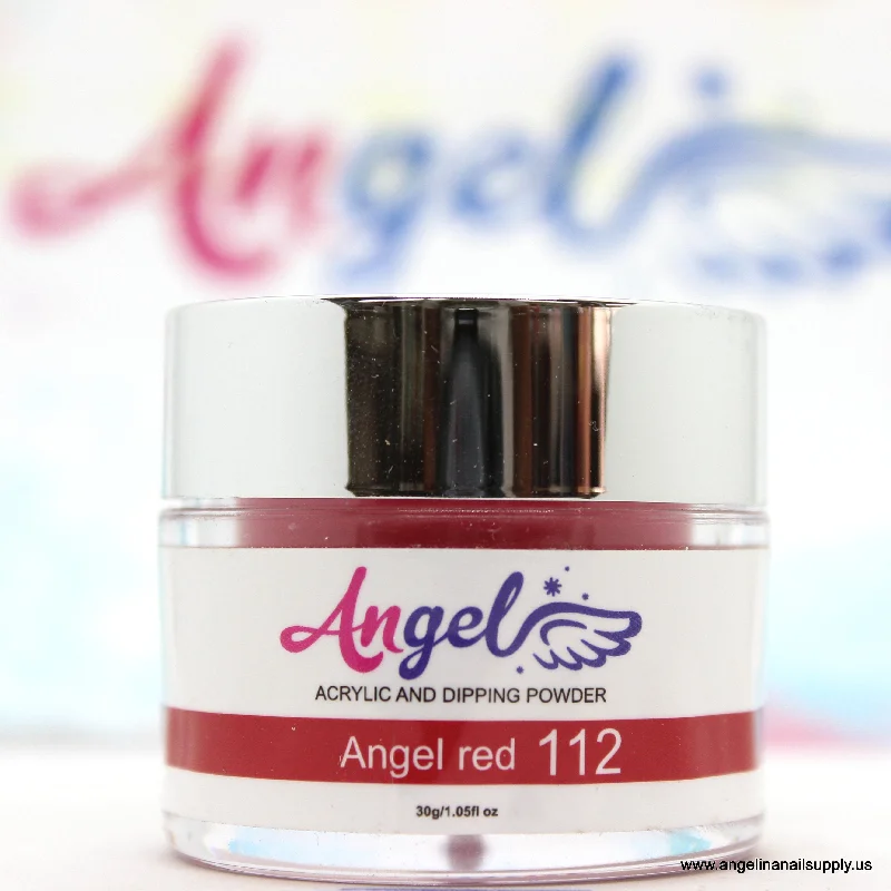 nail polish twinkling wax-Angel Dip Powder D112 ANGEL RED