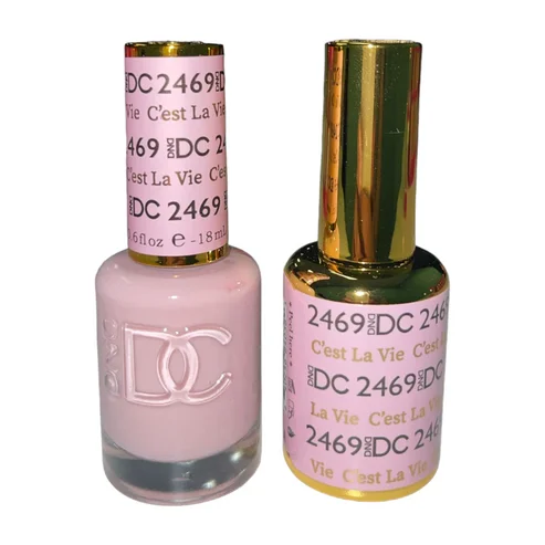 nail repair with weekend nail oil-#2469 DND DC DUO SHEER COLLECTION - C'EST LA VIE