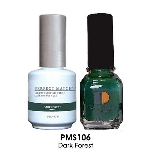 nail polish crisp balcony-Perfect Match Gel Duo PMS 106 DARK FOREST