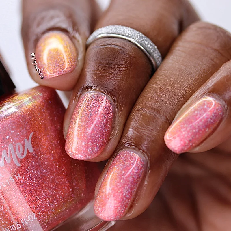 nail polish brilliant broom-KBShimmer - You Wanna Peach Of Me