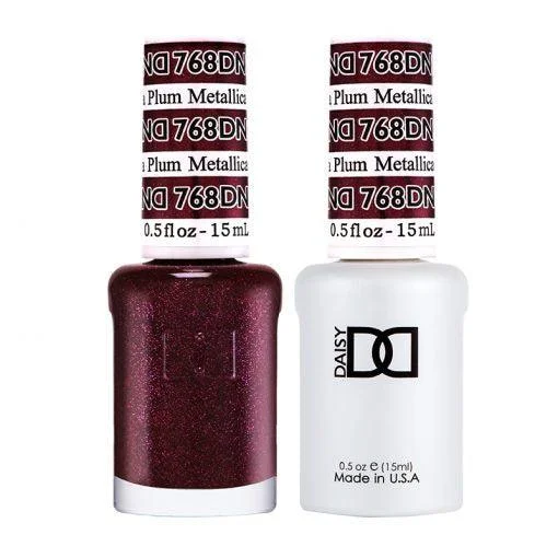 nail polish crisp storm-Dnd Gel 768 Metallica Plum