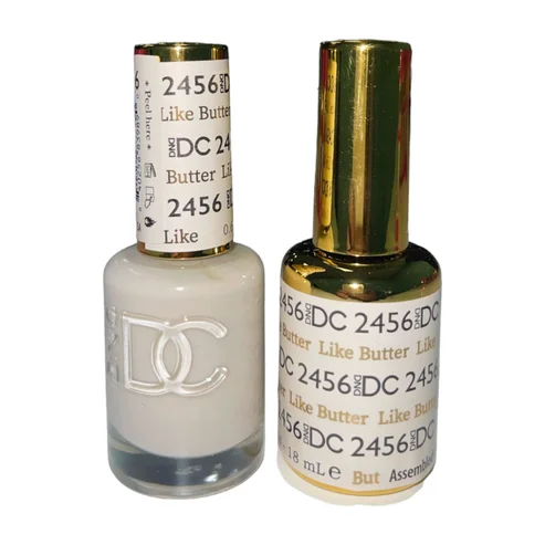 nail repair with daytime nail oil-#2456 DND DC DUO SHEER COLLECTION - LIKE BUTTER