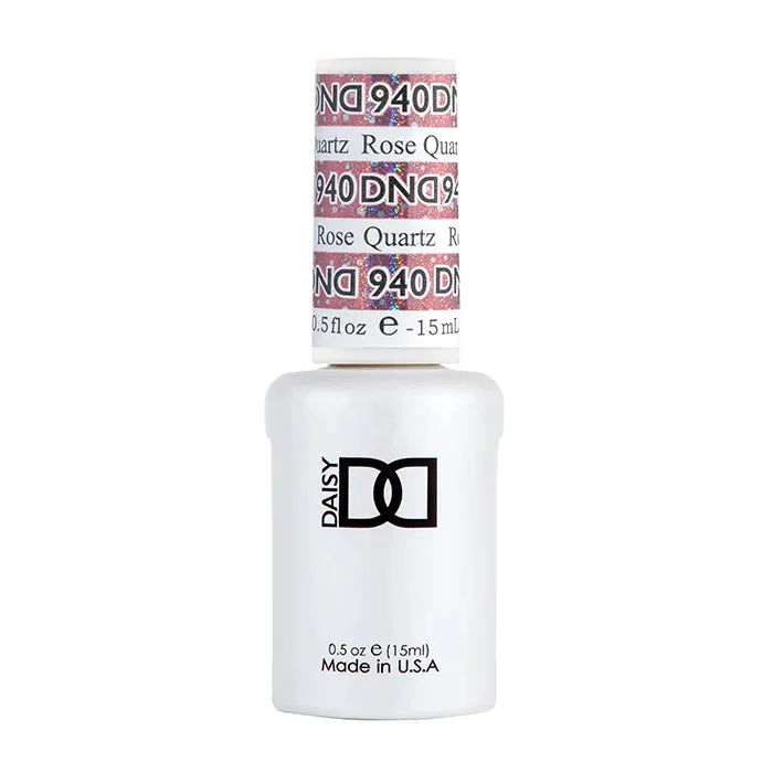 nail repair with Mavala hardener-DND Super Platinum Collection - 940 ROSE QUARTZ