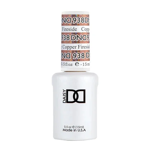 nail repair with Nail Tek treatment-DND Super Platinum Collection - 938 COPPER FIRESIDE