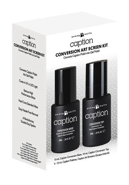 nail polish dapper shield-Young Nails Caption Conversion Art Screen Kit