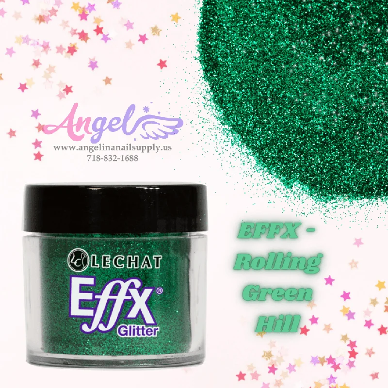 nail polish crisp dew-Lechat Glitter EFFX-29 Rolling Green Hill