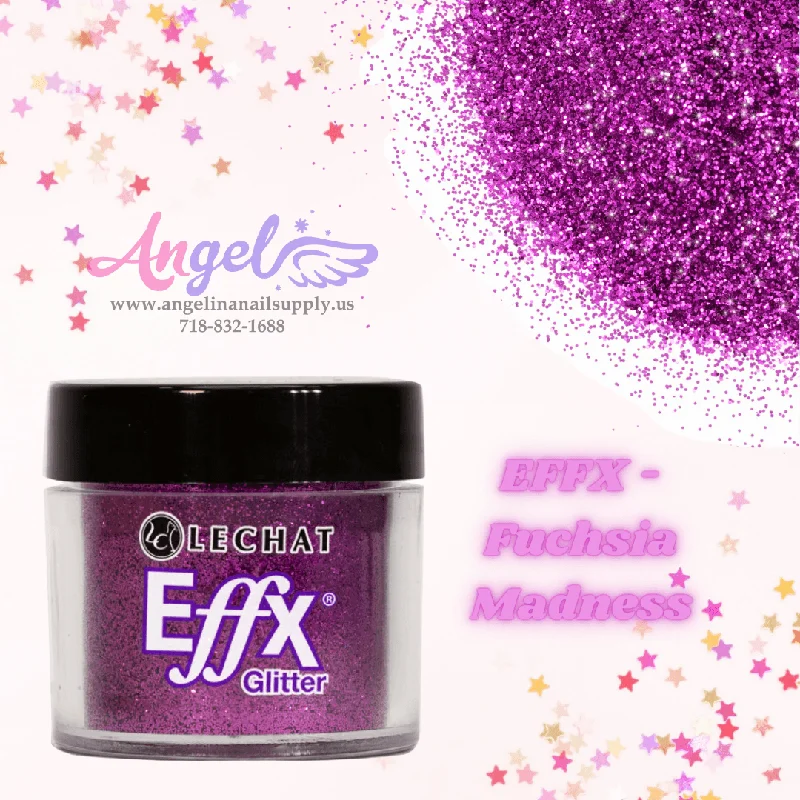 nail polish dapper mist-Lechat Glitter EFFX-05 Fuchsia Madness