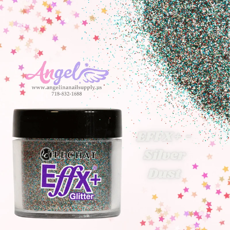 nail polish gleaming tower-Lechat Glitter EFFX+-02 Silver Dust