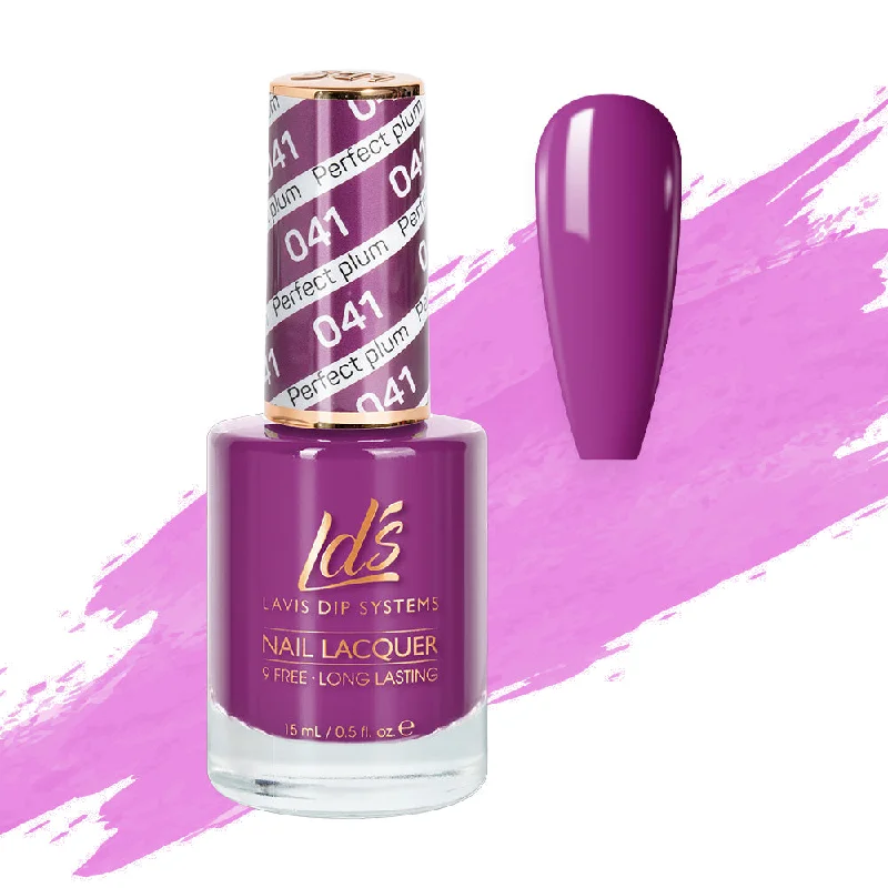 nail polish sharp drill-LDS Nail Lacquer - 041 Perfect Plum