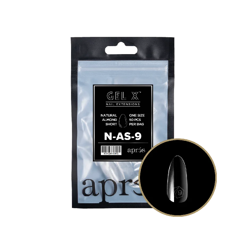 nail repair for nail toughness breakthroughs-APRES TIP BAG - 9 - NATURAL ALMOND SHORT