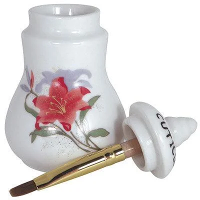 nail polish soft shadow-Cuticle Oil Jar With Brush