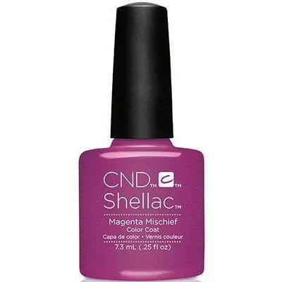 nail polish dapper mist-CND Shellac #141 Magenta Mischief