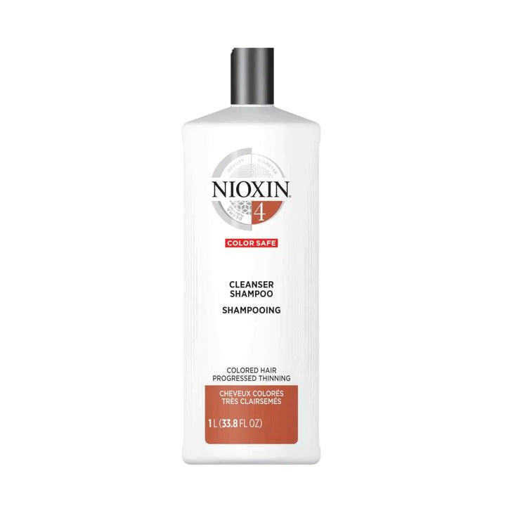 nail repair with plant-based nail repair-NIOXIN CLEANSER SHAMPOO 1 LITER - COLOR SAFE