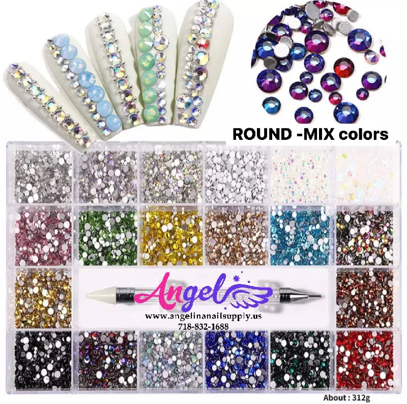 nail polish glossy dungeon-Diamond - Rhinestone Box set 600pcs + 2500pcs